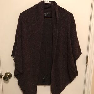 F21 dark purple cardigan